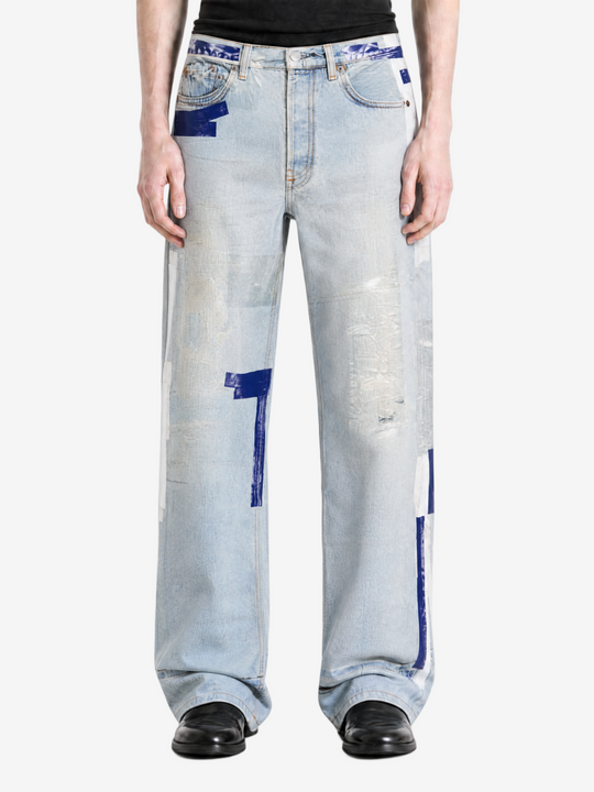 Blue jeans, full body view