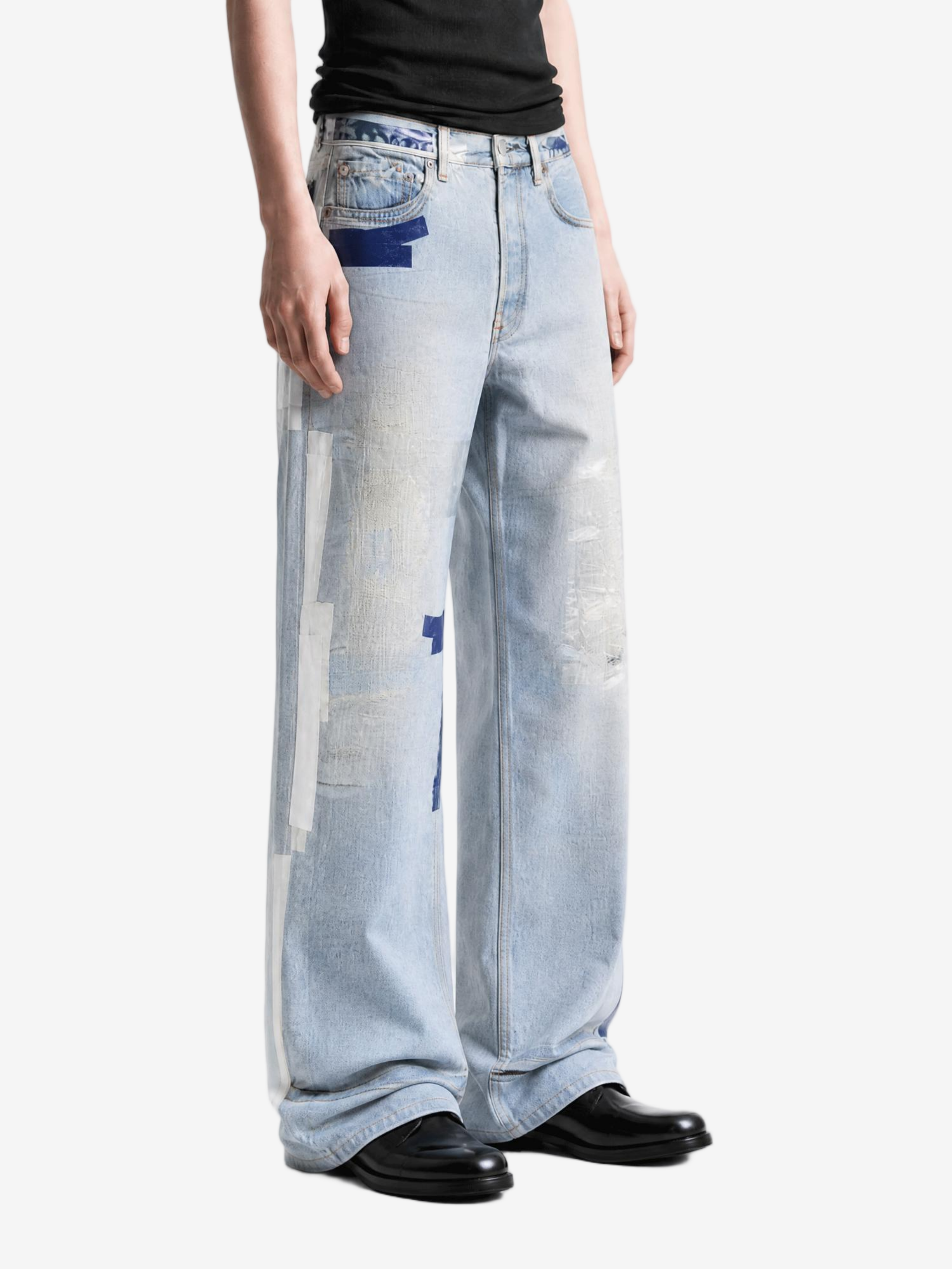 Blue jeans, full body view