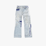 Blue jeans, front view