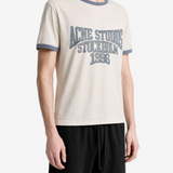 Tan t-shirt, full body view