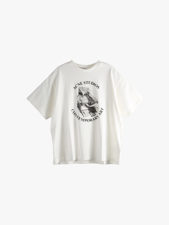 White t-shirt, front view