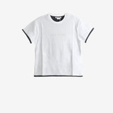 White t-shirt, front view