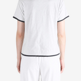 White t-shirt, full body view