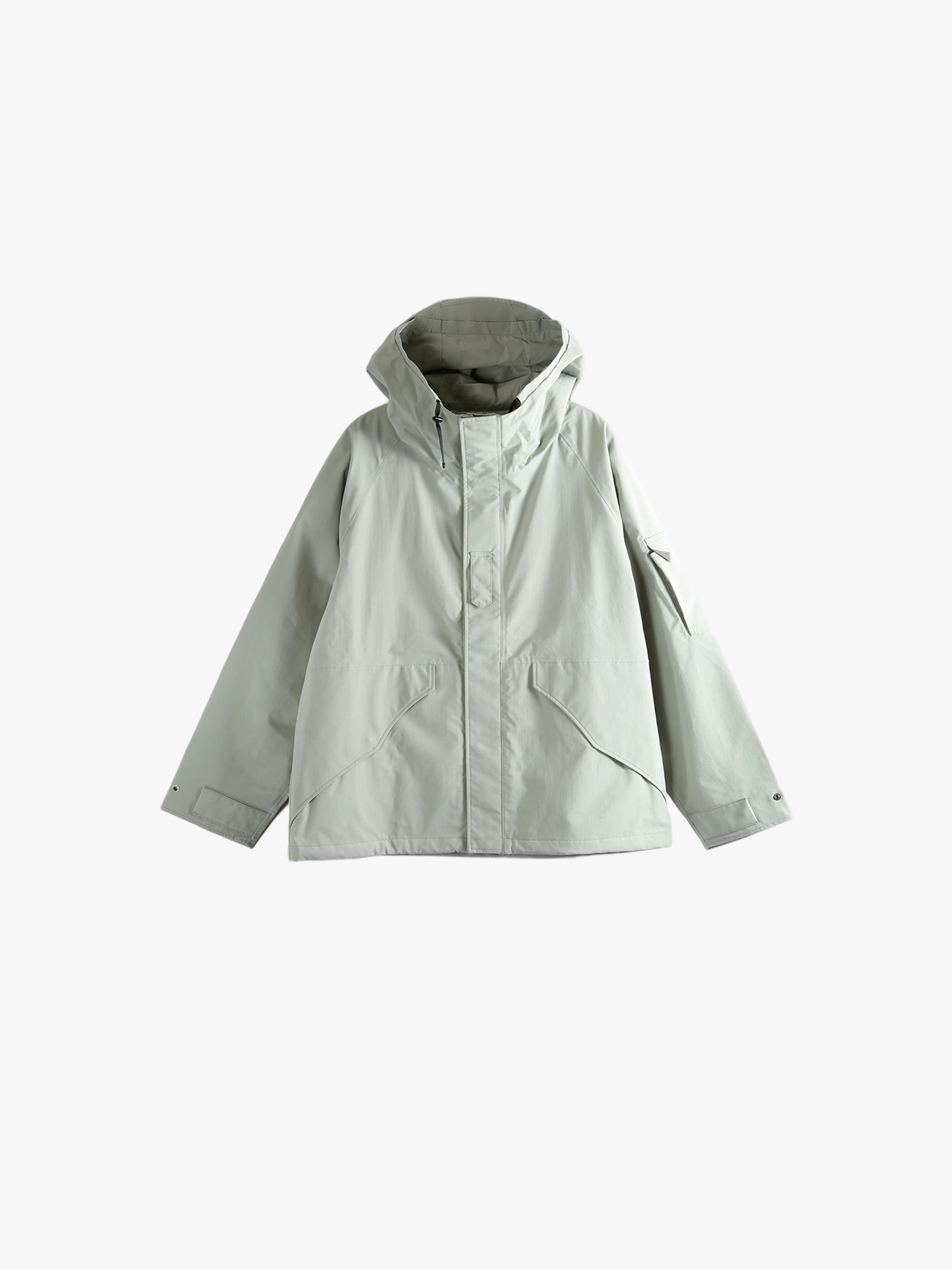 Grey jacket, front view