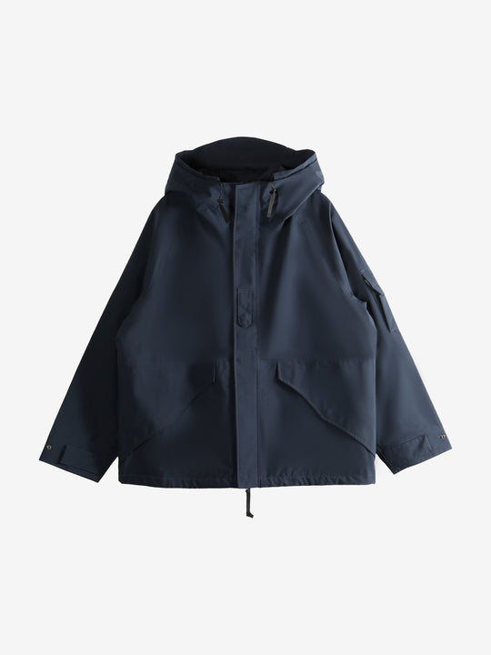 Navy jacket,front view