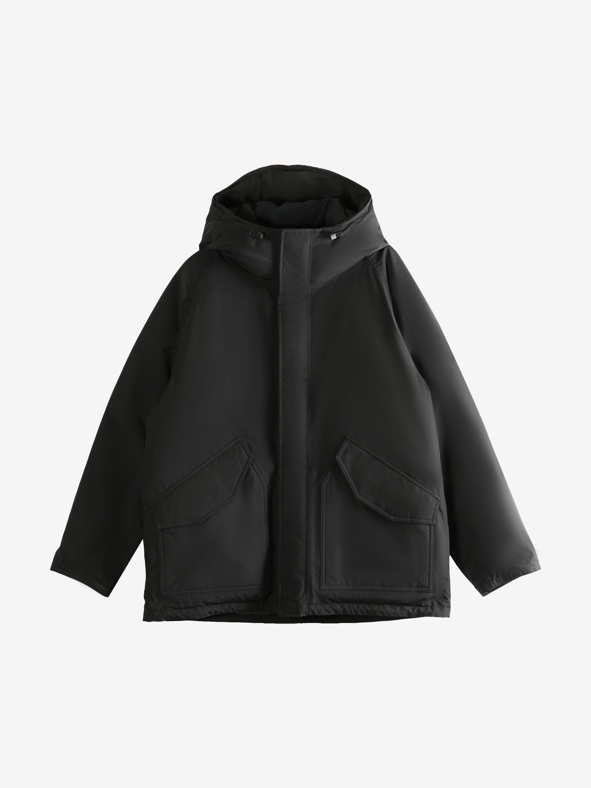 Black coat,front view