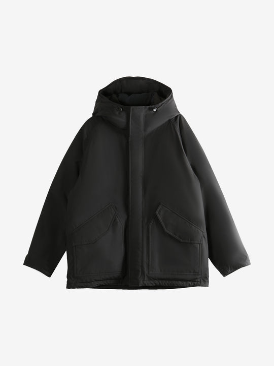 Black coat,front view