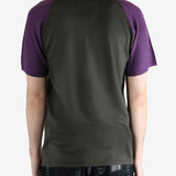 Grey t-shirt worn by a person, showing the t-shirt fit