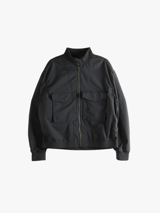Black jacket, front view