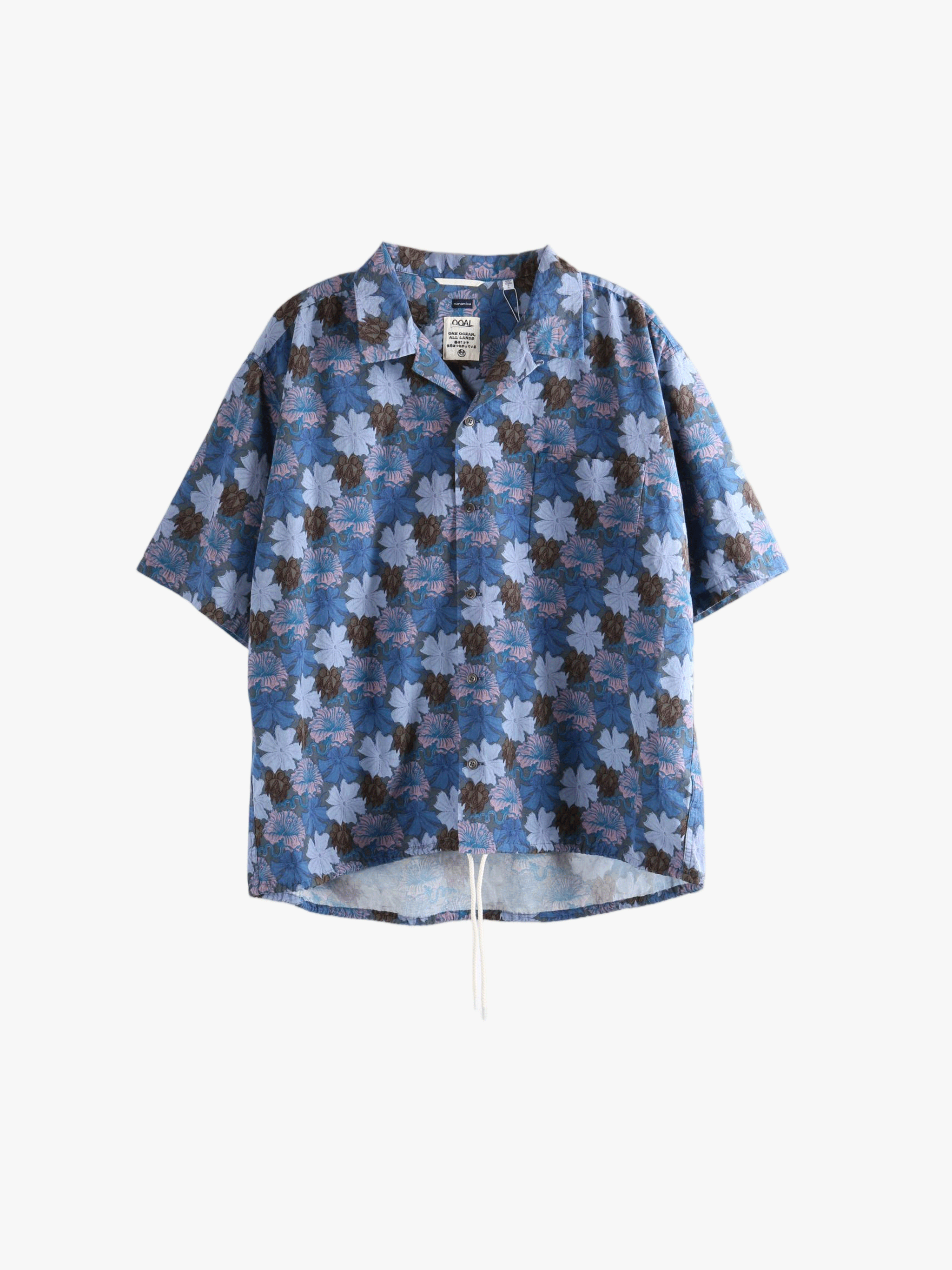 Navy shirt, front view