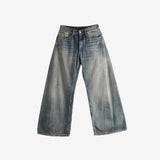 Blue pants,front view