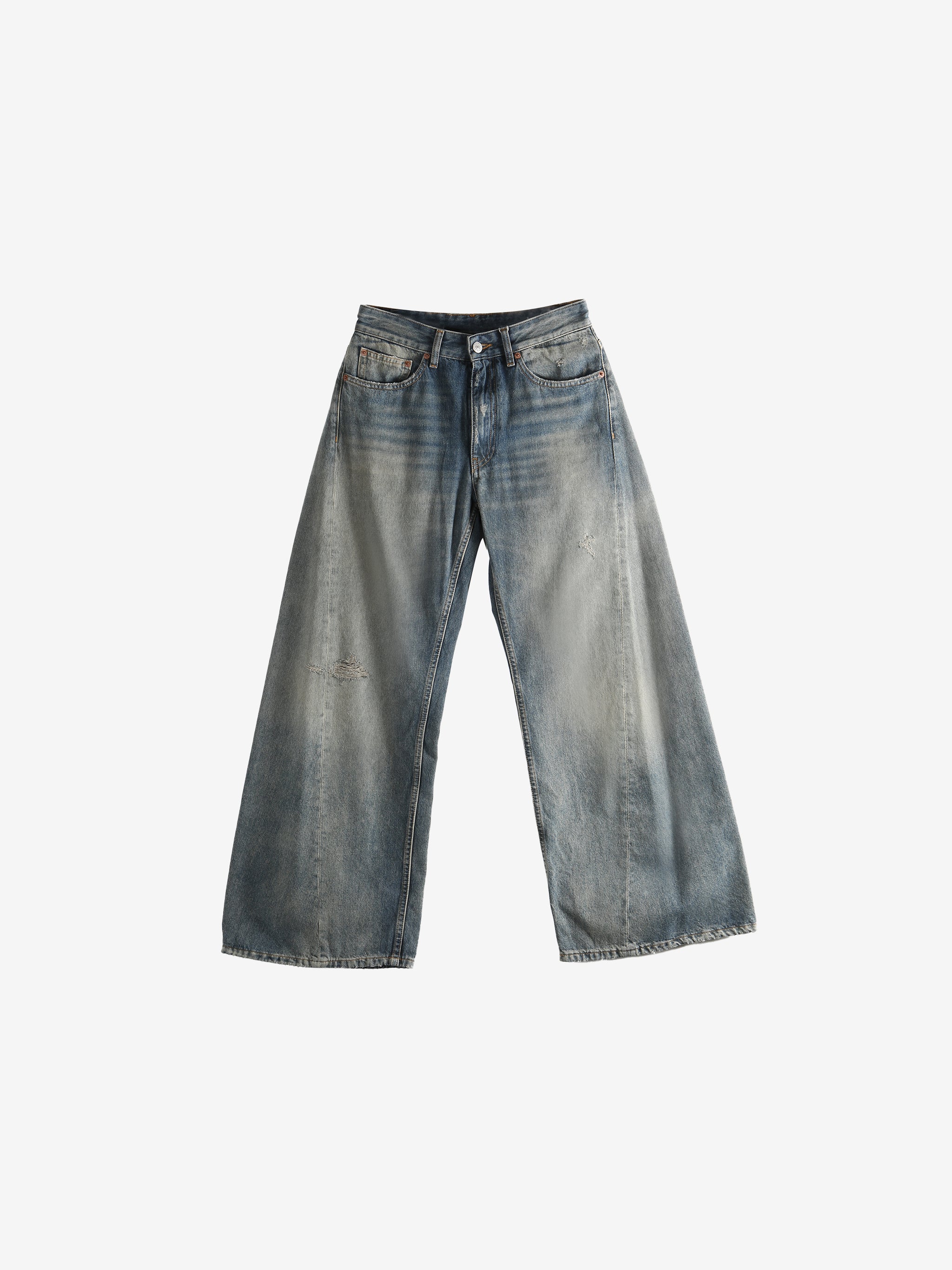 Blue pants,front view