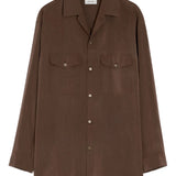 Brown shirt,front view