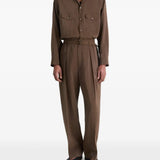 Brown shirt,full body view