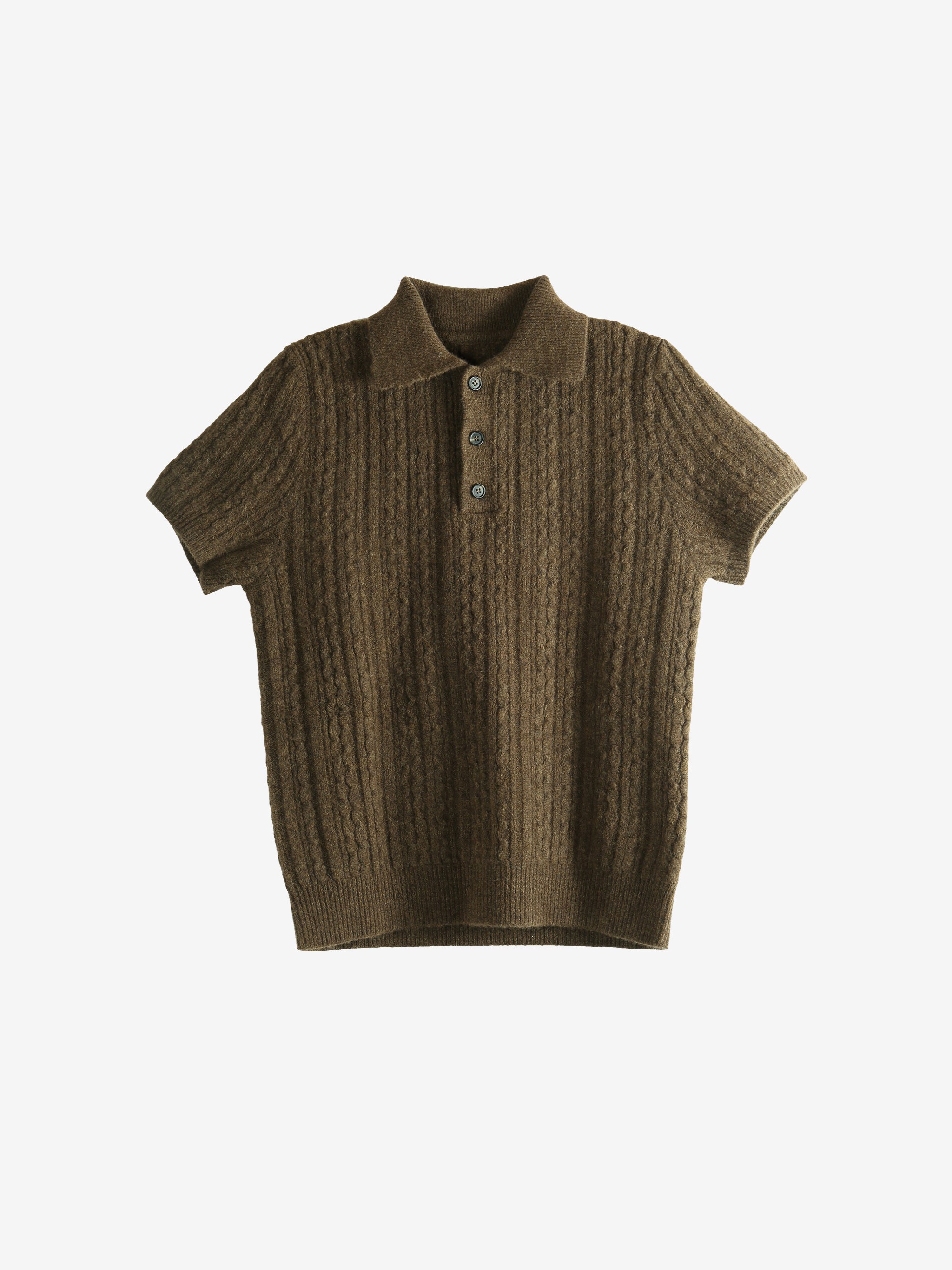 Brown knitwear,front view