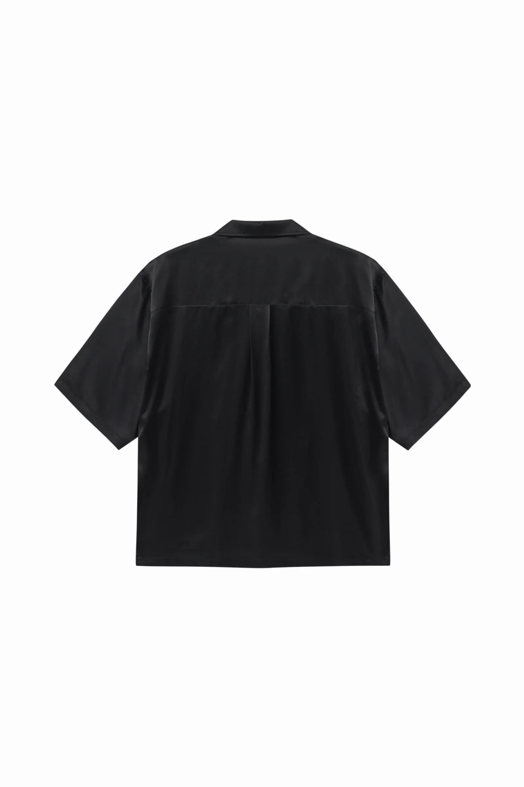 DET BLEV SENT Men Silk Short Sleeve Shirt