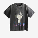 Black t-shirt, front view