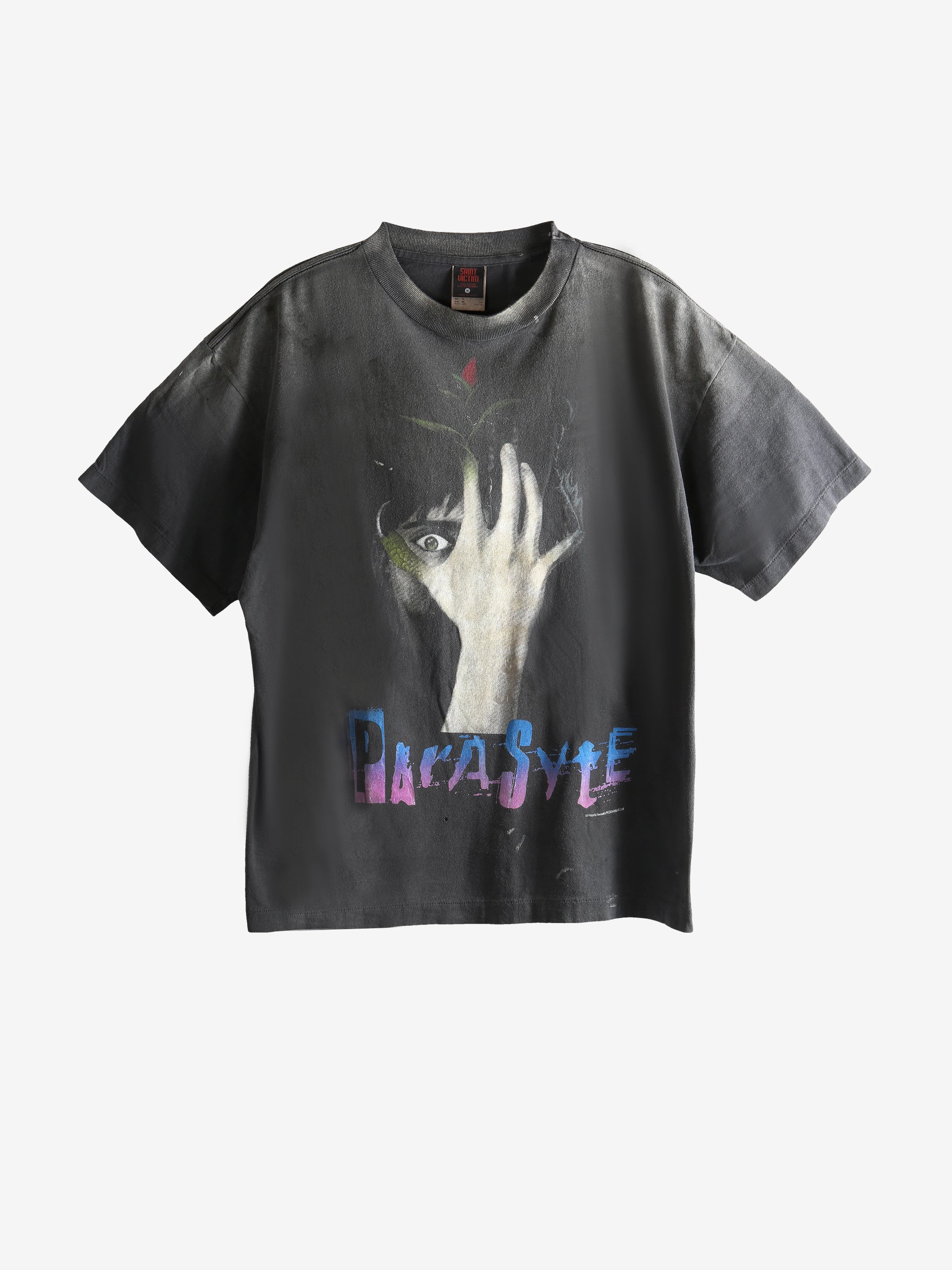 Black t-shirt, front view