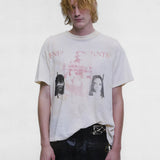 White t-shirt, full body view