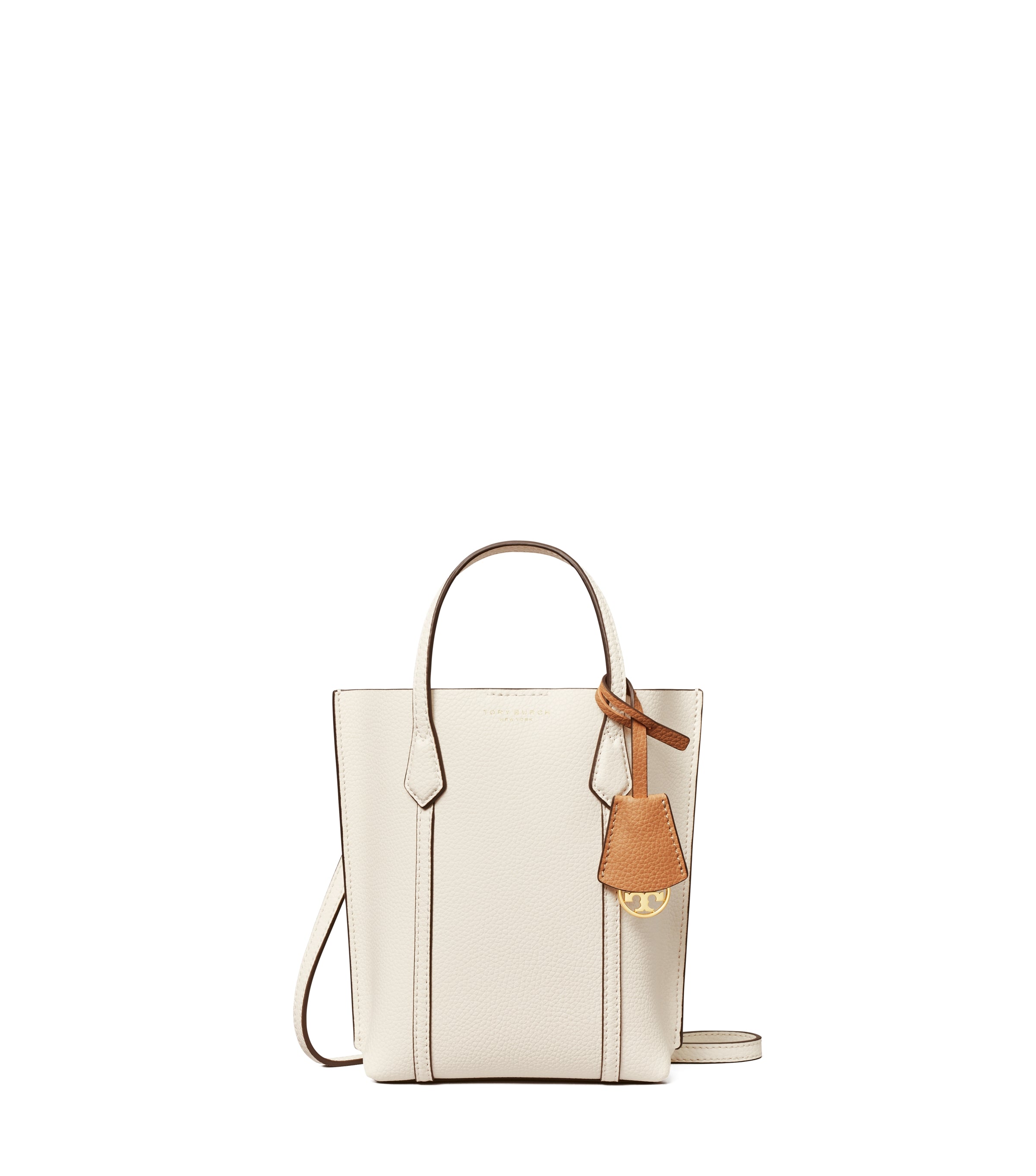 Tory Burch Perry Leather Tote Bag - White