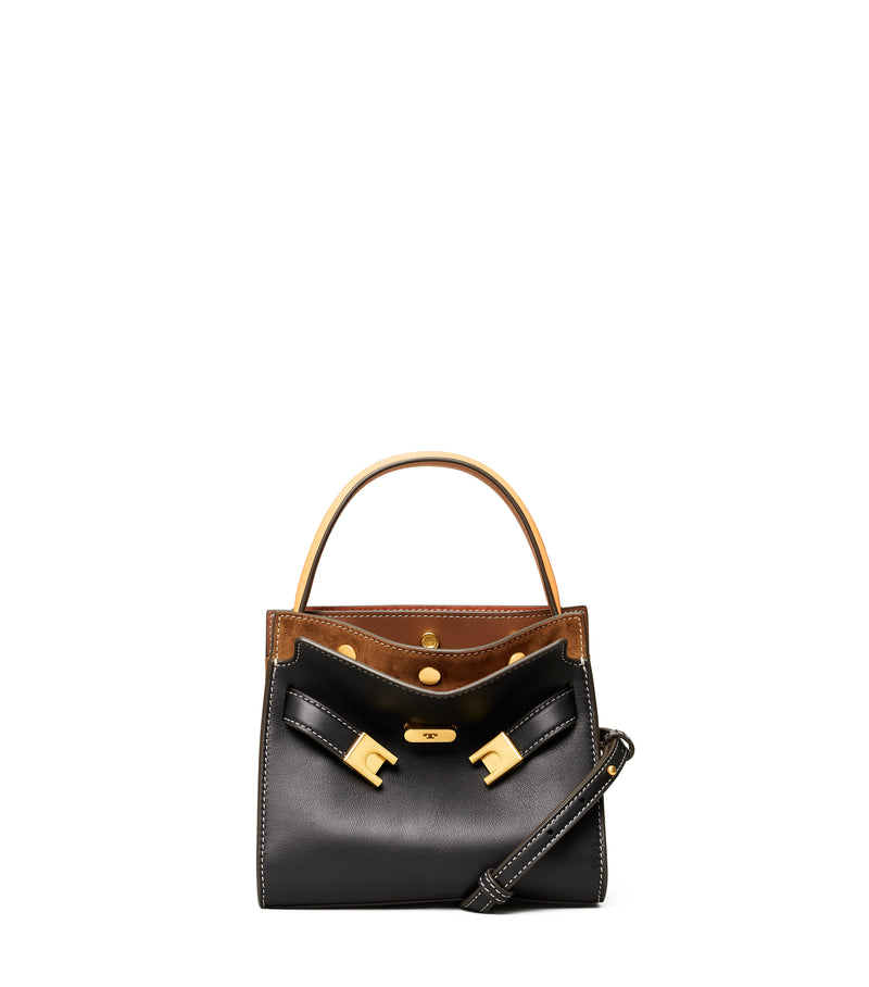 Tory Burch Lee Radziwill Pebbled Leather Double Bag