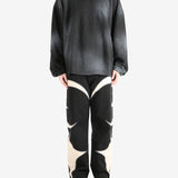 Black hoodie, full body view