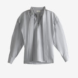 Grey blouse, front view