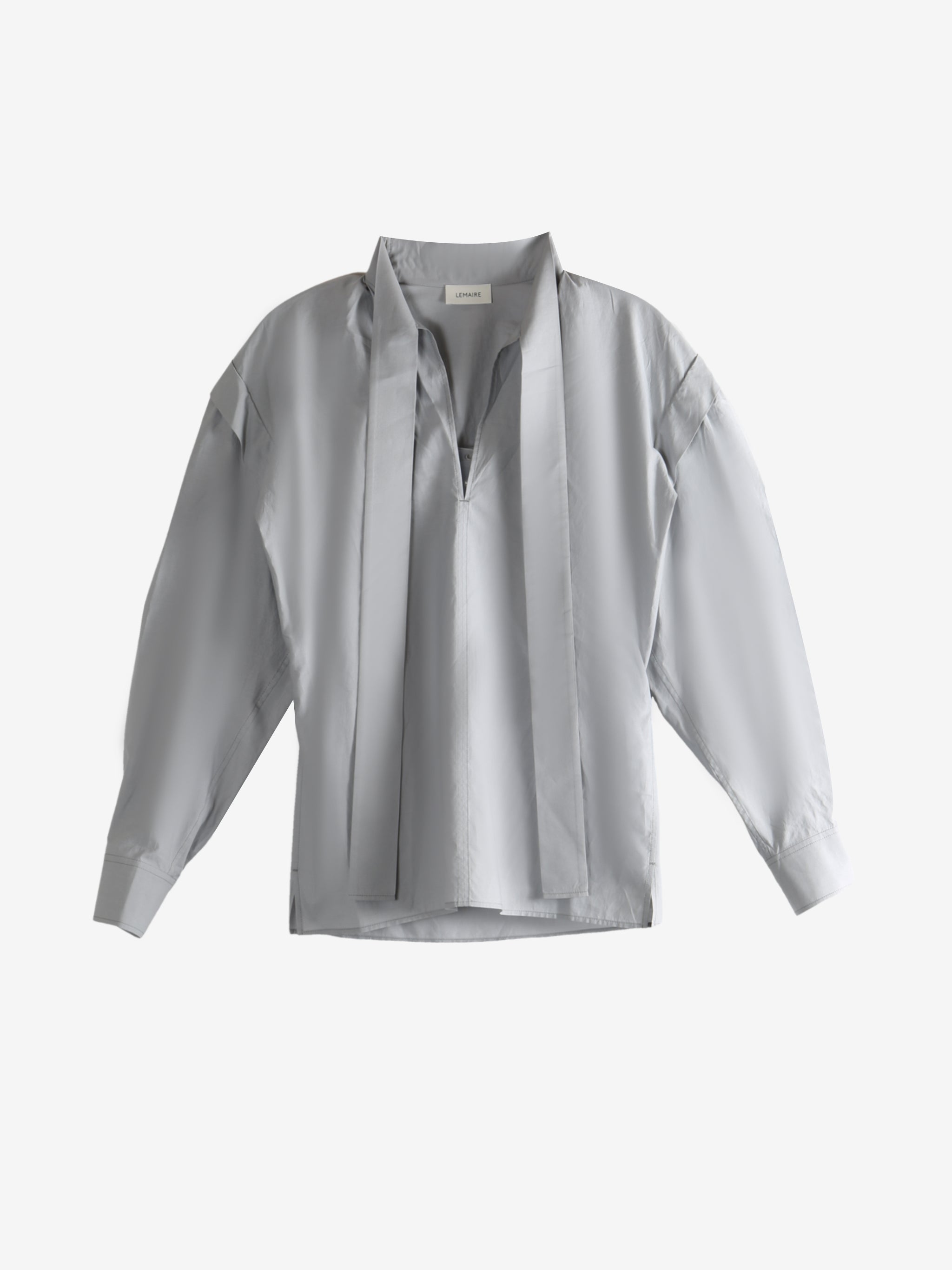 Grey blouse, front view