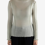 Green shirt worn by a person, showing the shirt's fit