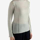 Green shirt worn by a person, showing the shirt's fit