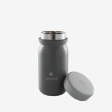 Grey bottle, front view