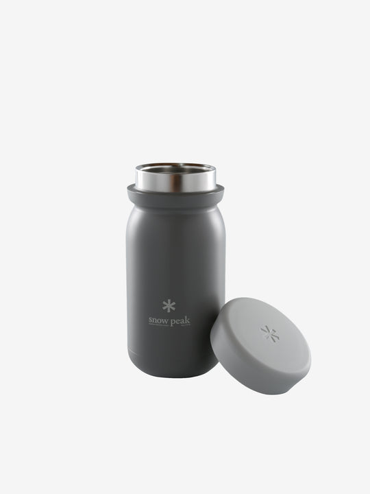 Grey bottle, front view