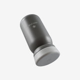 Grey bottle, top view