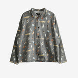 Grey pajama, front view