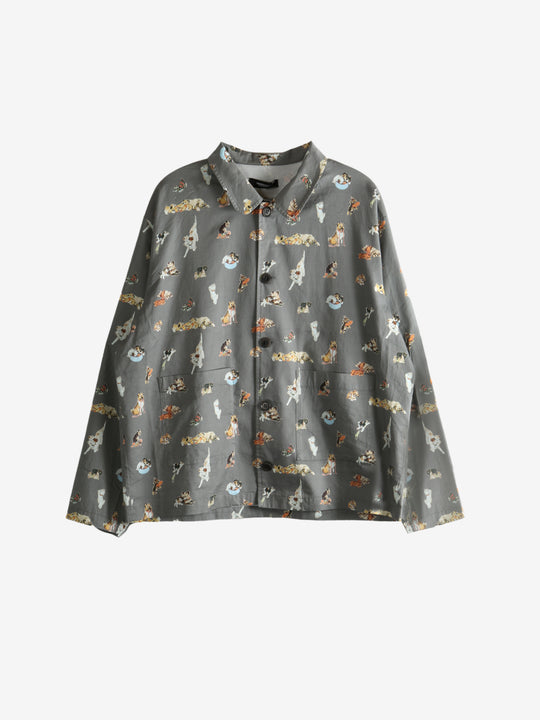 Grey pajama, front view