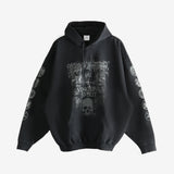 Black hoodie, front view