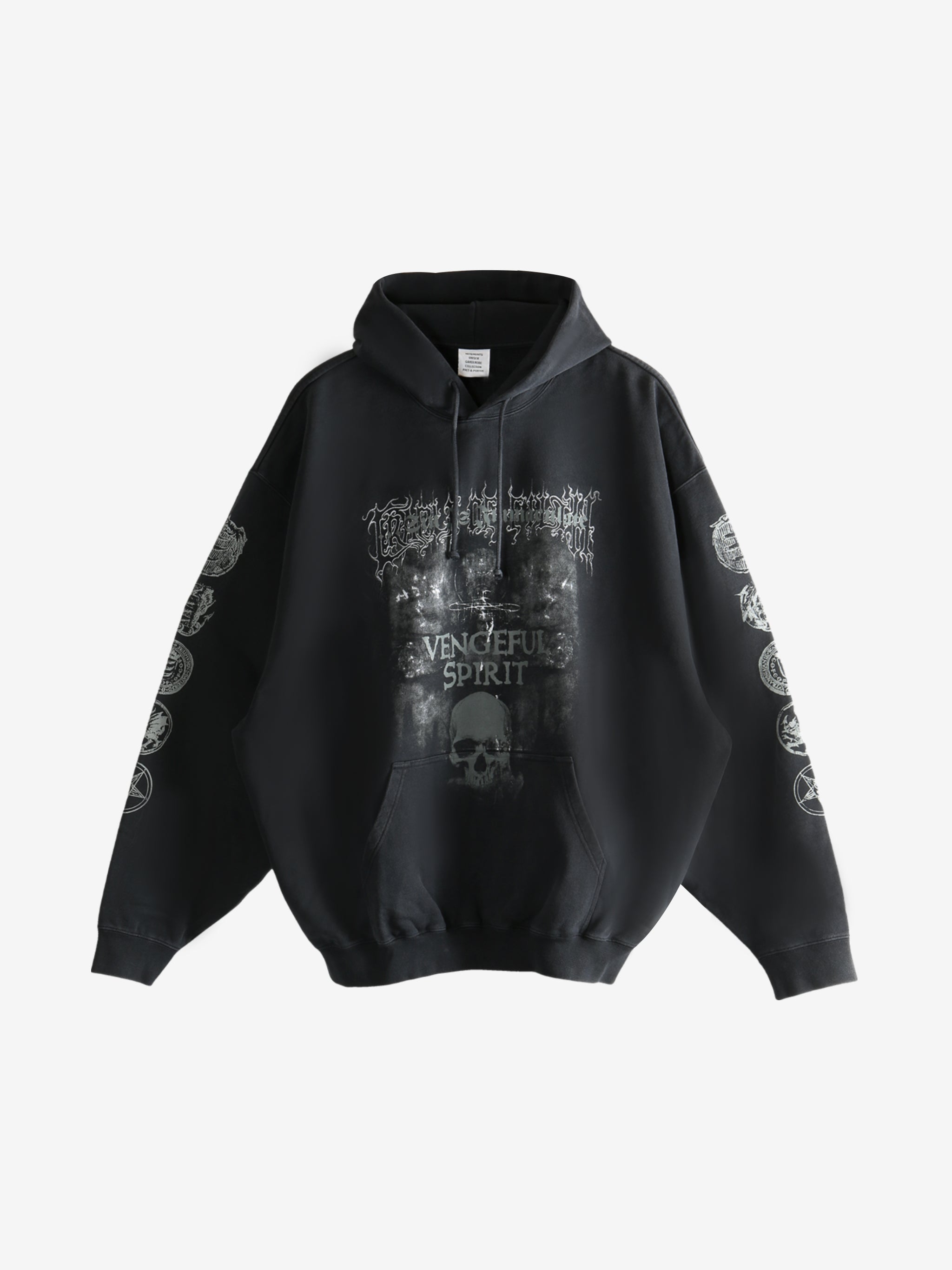 Black hoodie, front view