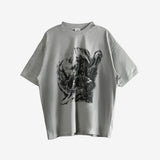 Grey t-shirt, front view