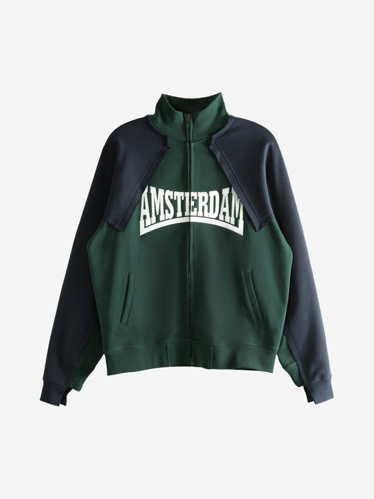 Green sweatshirt, front view