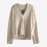 Tan knitwear, front view