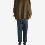 Brown knitwear, full body view