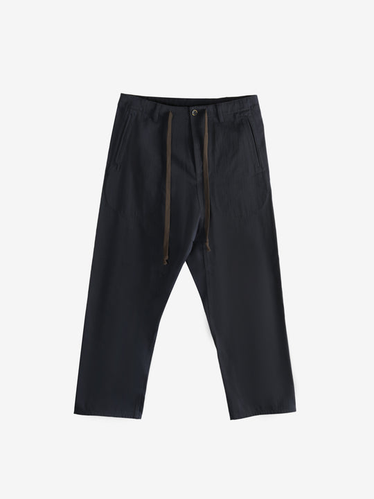 Navy pants, front view