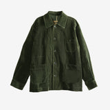 Green jacket, front view