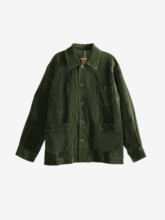 Green jacket, front view