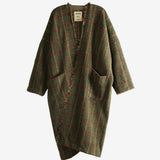 Green coat, front view