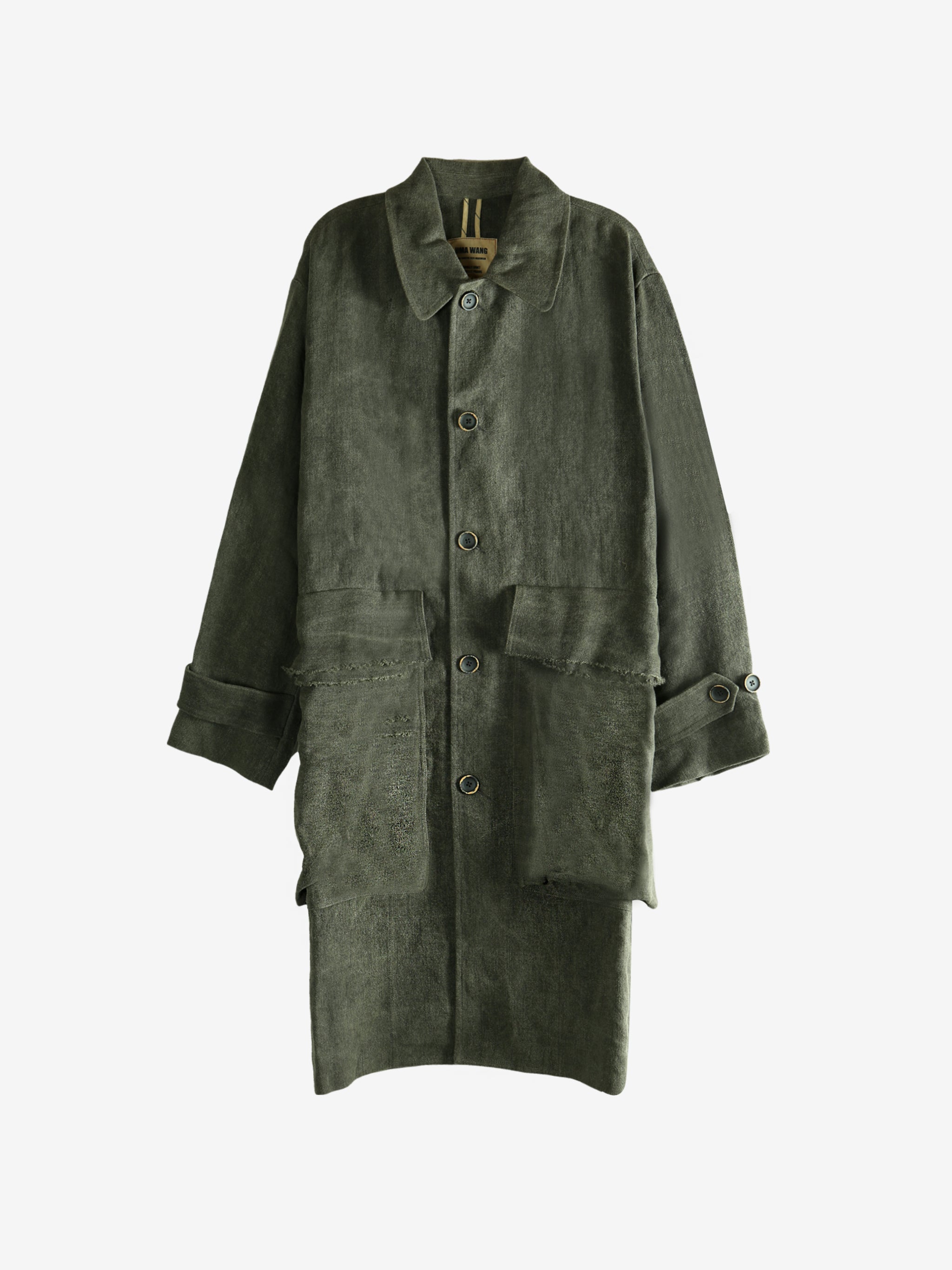 Grey coat, front view