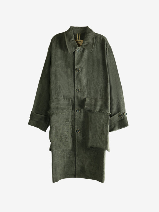 Grey coat, front view