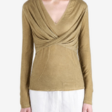 Tan top, full body view