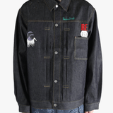 Blue jacket worn by a person, showing the  jacket fit