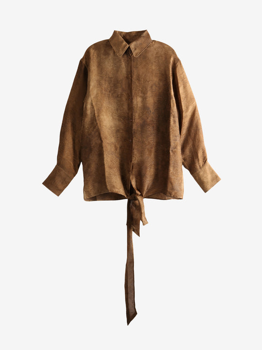 Brown top, front view